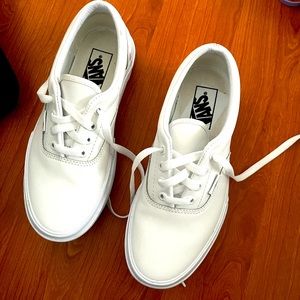 White platform vans